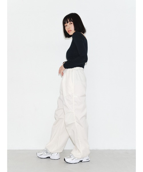 ENCIRCLE（エンサークル）の「【ENCIRCLE/エンサークル】Big pants/ビッグパンツ（カーゴパンツ）（カーゴパンツ・レディース・ホワイト/ブラック・FREE）」の22枚目の写真