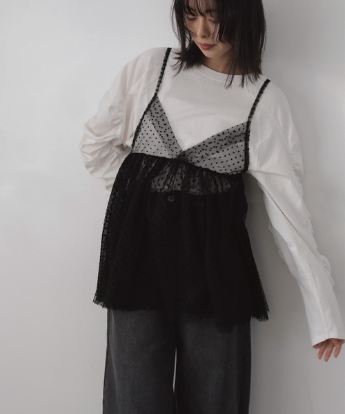 シャネル　未使用　チュールキャミソール セール】チュールキャミソール（Tシャツ/カットソー）｜LIAN