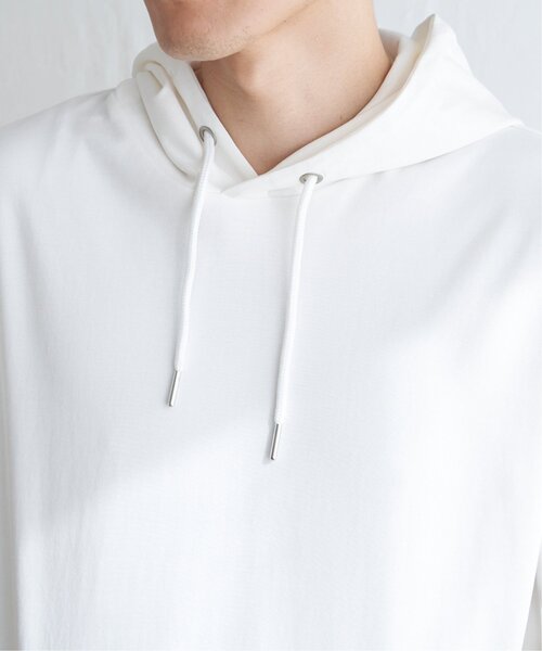 ikka（イッカ）の「【接触冷感／抗菌防臭】GOKU楽セイケツ5分袖パーカー（パーカー・メンズ・グレー/ブルー/ホワイト/グリーン/ネイビー・S/M/L/XL）」の22枚目の写真