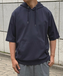 ikka | 【接触冷感/抗菌防臭】GOKU楽セイケツ5分袖パーカー(パーカー)
