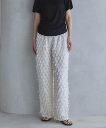 フリンジストレートイージーパンツ