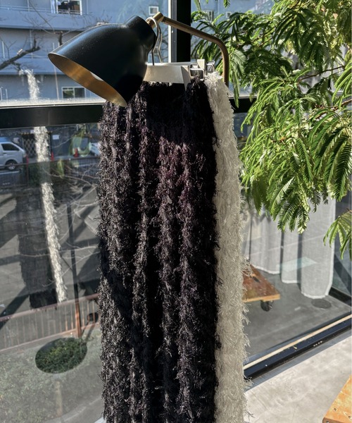 feepur(フェピュール)の「フリンジストレートイージーパンツ(その他パンツ・レディース・ブラック/アイボリー・MEDIUM/SMALL)」の9枚目の写真