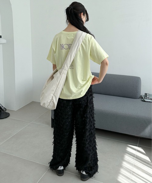 feepur(フェピュール)の「フリンジストレートイージーパンツ(その他パンツ・レディース・ブラック/アイボリー・MEDIUM/SMALL)」の17枚目の写真