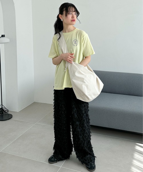 feepur(フェピュール)の「フリンジストレートイージーパンツ(その他パンツ・レディース・ブラック/アイボリー・MEDIUM/SMALL)」の15枚目の写真