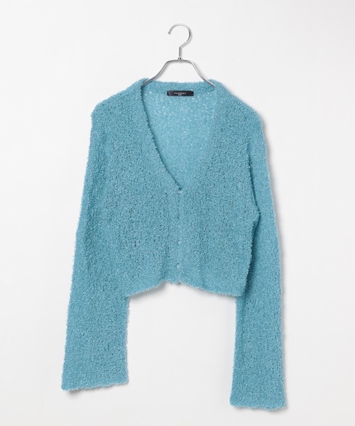 PAGEBOY(ページボーイ)の「ペーパーヤーンショートカーディガン(カーディガン/ボレロ・レディース・ブルー系その他/オフホワイト/ブラック/パープル系その他・FREE)」の9枚目の写真