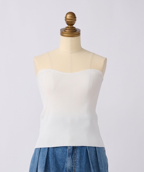 La boutique BonBon（ラブティックボンボン）の「クールタッチUVニットビスチェ（ニット/セーター・レディース・ホワイト/ブラック/グレイッシュベージュ・FREE）」の18枚目の写真