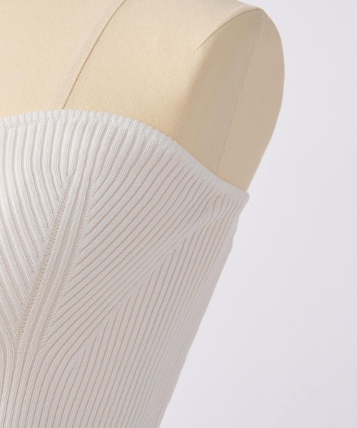 La boutique BonBon（ラブティックボンボン）の「クールタッチUVニットビスチェ（ニット/セーター・レディース・ホワイト/ブラック/グレイッシュベージュ・FREE）」の22枚目の写真