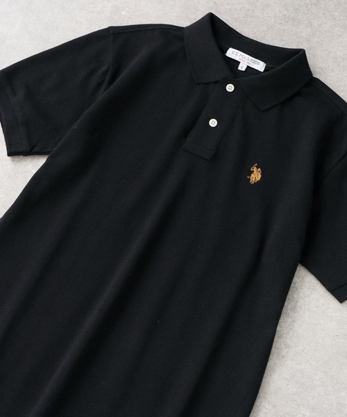 U.S. POLO ASSN.（ユーエスポロアッスン）の「【U.S. POLO ASSN./ユーエスポロアッスン】ワンポイントポニー刺繍 TC鹿の子 半袖ポロシャツ（ポロシャツ・メンズ・ホワイト/ネイビー/ブラック/ダークグリーン/杢グレー/スミクロ/ネイビー系1/ブラック系1/ネイビー系3/ブラック系2/ネイビー系2・M/L/LL/S）」の18枚目の写真
