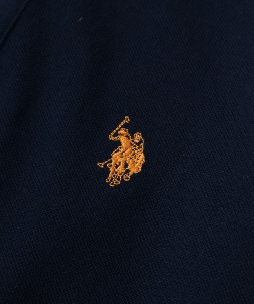 U.S. POLO ASSN.（ユーエスポロアッスン）の「【U.S. POLO ASSN./ユーエスポロアッスン】ワンポイントポニー刺繍 TC鹿の子 半袖ポロシャツ（ポロシャツ・メンズ・ホワイト/ネイビー/ブラック/ダークグリーン/杢グレー/スミクロ/ネイビー系1/ブラック系1/ネイビー系3/ブラック系2/ネイビー系2・M/L/LL/S）」の22枚目の写真