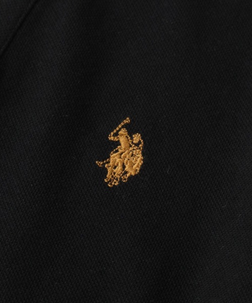 U.S. POLO ASSN.（ユーエスポロアッスン）の「【U.S. POLO ASSN./ユーエスポロアッスン】ワンポイントポニー刺繍 TC鹿の子 半袖ポロシャツ（ポロシャツ・メンズ・ホワイト/ネイビー/ブラック/ダークグリーン/杢グレー/スミクロ/ネイビー系1/ブラック系1/ネイビー系3/ブラック系2/ネイビー系2・M/L/LL/S）」の19枚目の写真
