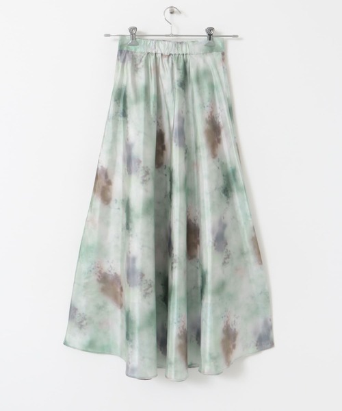 SENSE OF PLACE by URBAN RESEARCH（センスオブプレイスバイアーバンリサーチ）の「ボカシプリントロングスカート（スカート・レディース・ブルー/ブラック/グリーン・SMALL/MEDIUM）」の17枚目の写真