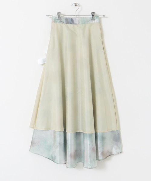 SENSE OF PLACE by URBAN RESEARCH（センスオブプレイスバイアーバンリサーチ）の「ボカシプリントロングスカート（スカート・レディース・ブルー/ブラック/グリーン・SMALL/MEDIUM）」の18枚目の写真