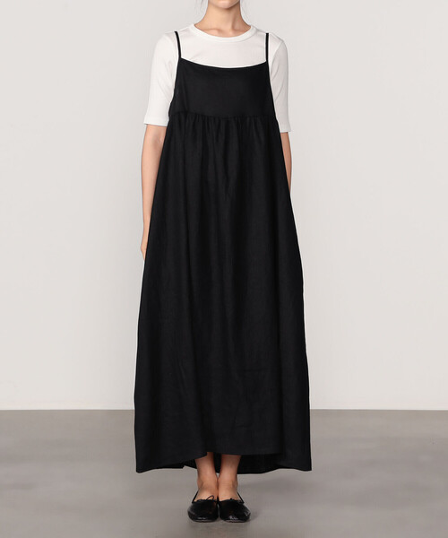 ENYO エニョ ブラウン リネン ロングワンピース フランス製 ENYO エニョ ブラウン リネン ロングワンピース フランス製 LILY BROWN