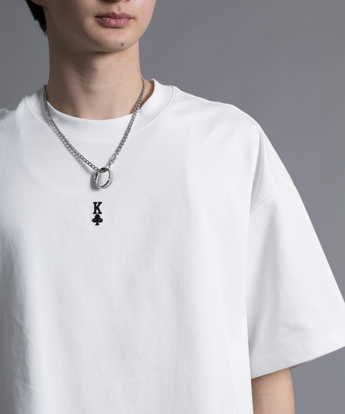 aimoha（アイモハ）の「【aimoha neo】HEAVY COTTON POKER T-SHIRT（Tシャツ/カットソー・メンズ・ブラック/パープル/ホワイト・LARGE/X-LARGE/XX-LARGE/XXX-LARGE）」の5枚目の写真