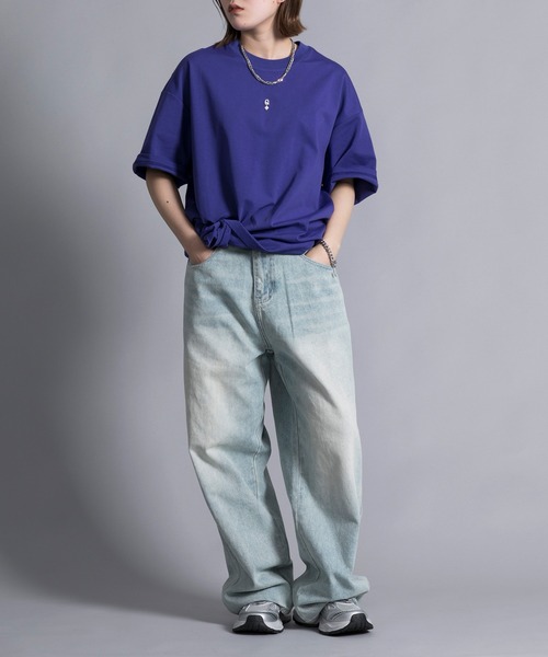 aimoha（アイモハ）の「【aimoha neo】HEAVY COTTON POKER T-SHIRT（Tシャツ/カットソー・メンズ・ブラック/パープル/ホワイト・LARGE/X-LARGE/XX-LARGE/XXX-LARGE）」の20枚目の写真