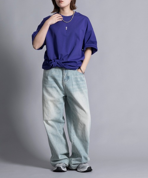 aimoha（アイモハ）の「【aimoha neo】HEAVY COTTON POKER T-SHIRT（Tシャツ/カットソー・メンズ・ブラック/パープル/ホワイト・LARGE/X-LARGE/XX-LARGE/XXX-LARGE）」の16枚目の写真