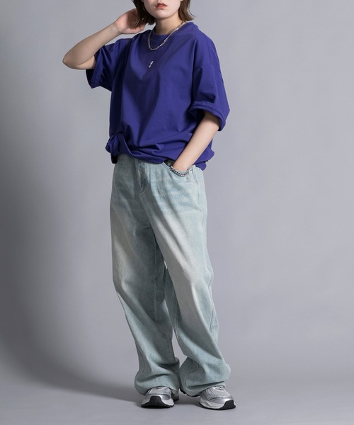 aimoha（アイモハ）の「【aimoha neo】HEAVY COTTON POKER T-SHIRT（Tシャツ/カットソー・メンズ・ブラック/パープル/ホワイト・LARGE/X-LARGE/XX-LARGE/XXX-LARGE）」の17枚目の写真