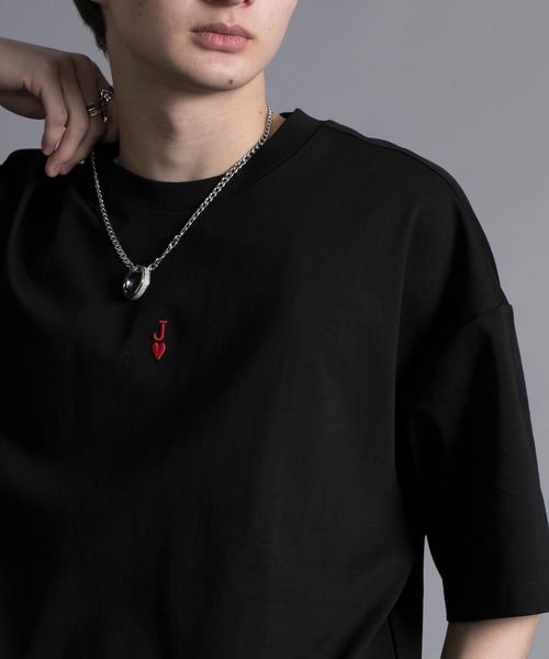 aimoha（アイモハ）の「【aimoha neo】HEAVY COTTON POKER T-SHIRT（Tシャツ/カットソー・メンズ・ブラック/パープル/ホワイト・LARGE/X-LARGE/XX-LARGE/XXX-LARGE）」の8枚目の写真