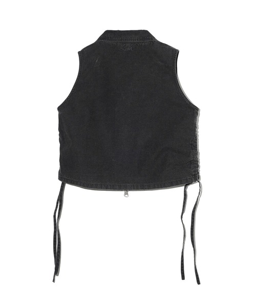 X-girl◆ベスト/one/ポリエステル/BLK/105222013005 セール】MILITARY COMPACT VEST（ベスト）｜X-girl（エックス