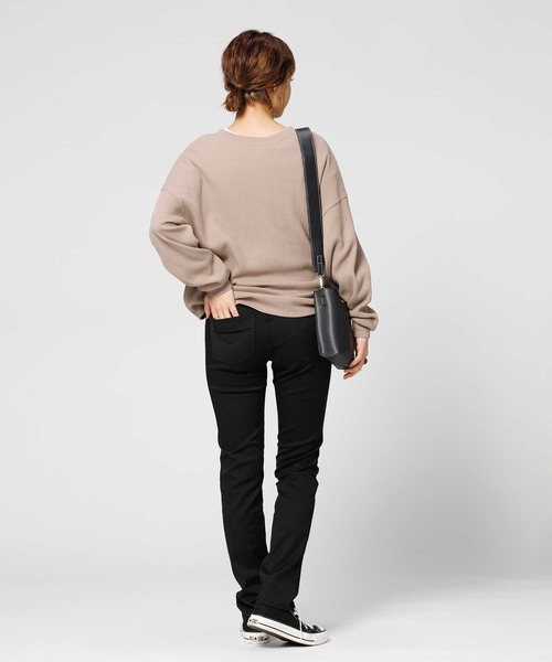 EDWIN(エドウィン)の「【EDWIN】ハタラクロ スリムストレートパンツ (機能性 / ストレッチ性 / リーズナブル / 美脚効果)(その他パンツ・レディース・ブラック・S/M/L/XL/XS)」の5枚目の写真