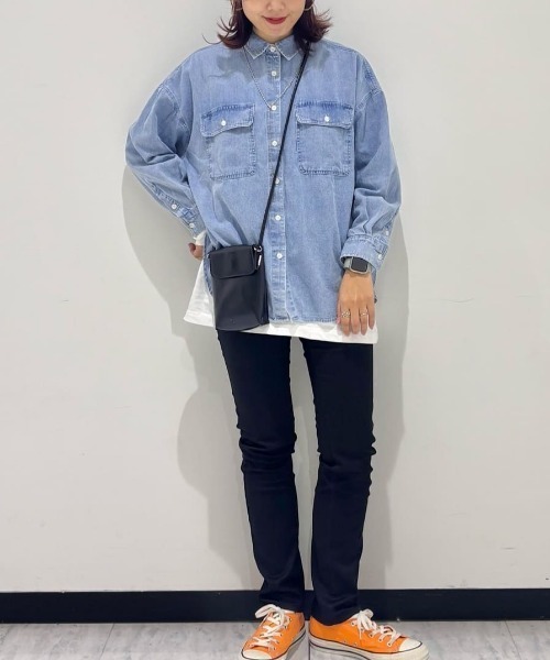 EDWIN(エドウィン)の「【EDWIN】ハタラクロ スリムストレートパンツ (機能性 / ストレッチ性 / リーズナブル / 美脚効果)(その他パンツ・レディース・ブラック・S/M/L/XL/XS)」の13枚目の写真