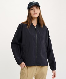UVカット 撥水加工 ショート丈 ドルマンスリーブ ジップアップ ブルゾン