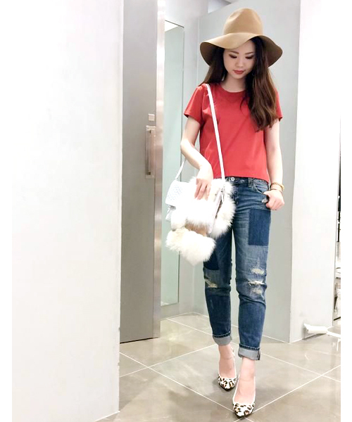 DouDou(ドゥドゥ)の「【DouDou】パッチワーククラッシュデニム(デニムパンツ・レディース・ブルー/インディゴブルー・36/38)」の15枚目の写真