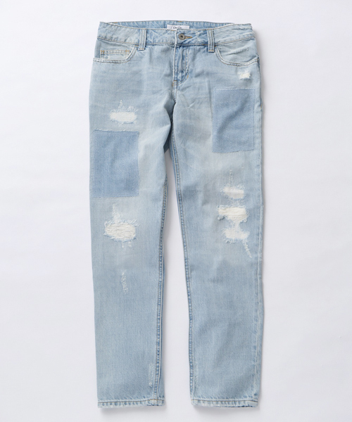 DouDou(ドゥドゥ)の「【DouDou】パッチワーククラッシュデニム(デニムパンツ・レディース・ブルー/インディゴブルー・36/38)」の18枚目の写真