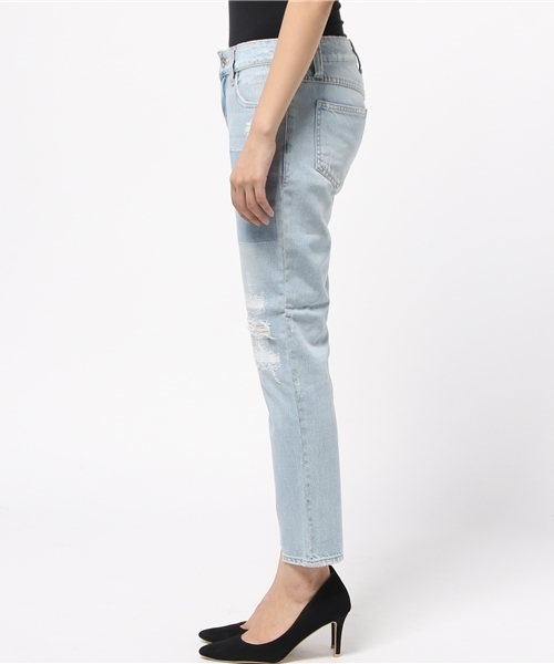 DouDou(ドゥドゥ)の「【DouDou】パッチワーククラッシュデニム(デニムパンツ・レディース・ブルー/インディゴブルー・36/38)」の14枚目の写真