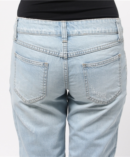 DouDou(ドゥドゥ)の「【DouDou】パッチワーククラッシュデニム(デニムパンツ・レディース・ブルー/インディゴブルー・36/38)」の9枚目の写真