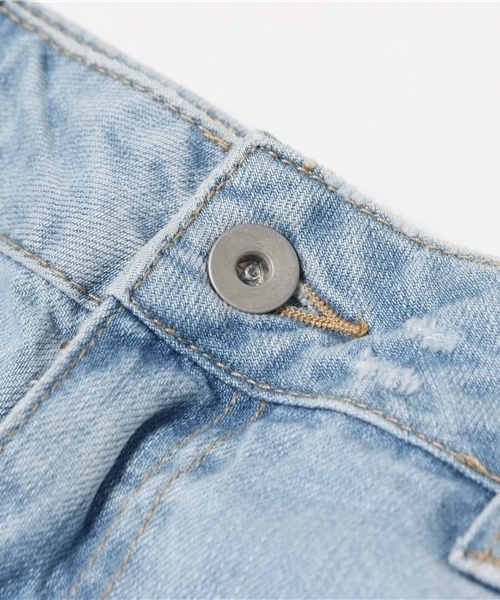 DouDou(ドゥドゥ)の「【DouDou】パッチワーククラッシュデニム(デニムパンツ・レディース・ブルー/インディゴブルー・36/38)」の4枚目の写真