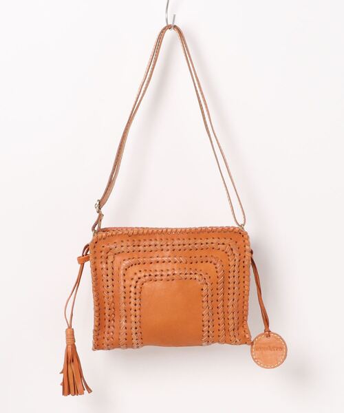 zucchero（ズッケロ）の「本革 ショルダーバッグ レディース ズッケロ 斜めがけ 肩掛け タッセル 小さめ 軽量 ミニバッグ 49775（ショルダーバッグ・レディース・ブラウン・FREE）」の13枚目の写真