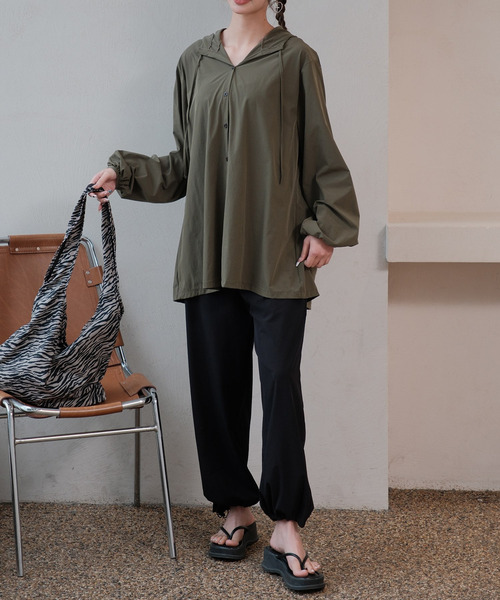 UVカット率 99％】レディース水着 長袖フード付きシャツパーカー風