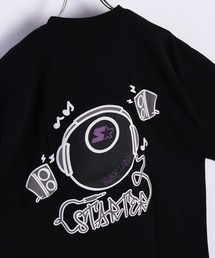 STARTER | STARTER BLACK LABEL プリント半袖Tシャツ ヘッドフォン・惑星(Tシャツ/カットソー)
