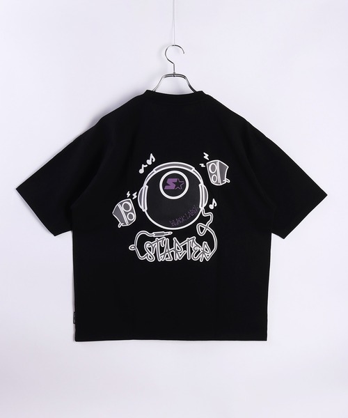 STARTER（スターター）の「STARTER BLACK LABEL プリント半袖Ｔシャツ ヘッドフォン・惑星（Tシャツ/カットソー・メンズ・スミクロ/グリーン/ホワイト/パープル/ホワイト系その他/ブラック・XL/M/L）」の21枚目の写真