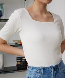 AZUL by moussy | 2WAYリブトップス(Tシャツ/カットソー)