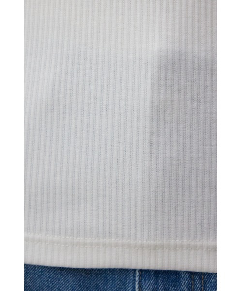 AZUL by moussy(アズールバイマウジー)の「2WAYリブトップス(Tシャツ/カットソー・レディース・オフホワイト/グレー/ブラック・SMALL/MEDIUM)」の13枚目の写真