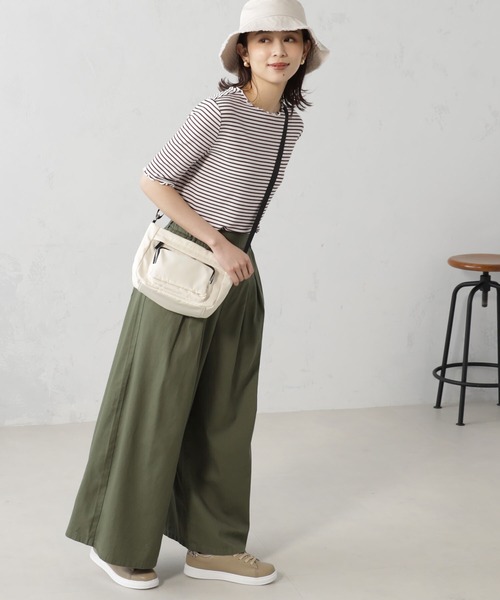 FOUND GOOD(ファウンドグッド)の「タックバギーパンツ(その他パンツ・レディース・アイボリー/ベージュ/ブラック/グリーン系8/ブルー系5・S/M/L)」の18枚目の写真