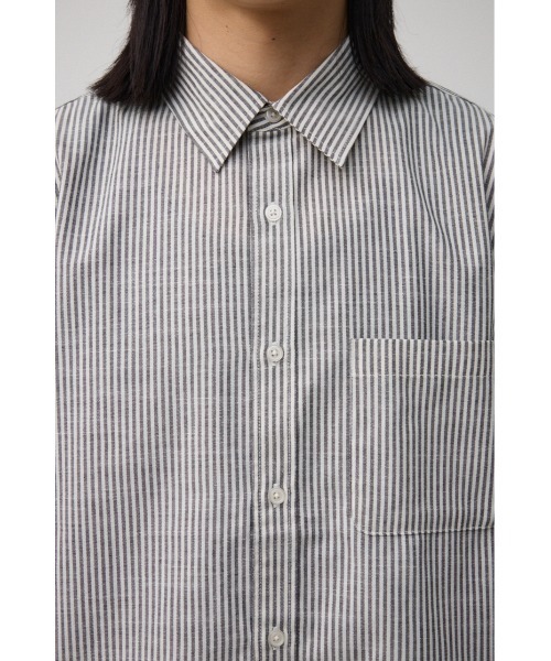AZUL by moussy(アズールバイマウジー)の「テックリネン7分袖シャツ(シャツ/ブラウス・メンズ・ホワイト/ブラック系その他/ブルー/グリーン系その他・LARGE/MEDIUM)」の22枚目の写真
