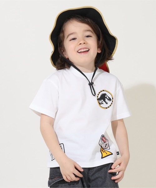 BABYDOLL（ベビードール）の「親子お揃い ジュラシックワールド ロゴ Tシャツ 9402K（Tシャツ/カットソー・キッズ・ホワイト/ブラック・100cm/110cm/120cm/130cm/90cm/140cm）」の5枚目の写真