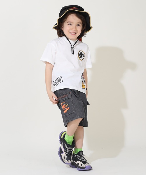BABYDOLL（ベビードール）の「親子お揃い ジュラシックワールド ロゴ Tシャツ 9402K（Tシャツ/カットソー・キッズ・ホワイト/ブラック・100cm/110cm/120cm/130cm/90cm/140cm）」の7枚目の写真