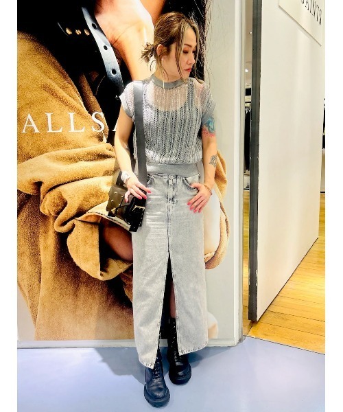 ALLSAINTS（オールセインツ）の「MIRO TURN LOCK LEATHER SATCHEL BAG | MIRO ターン ロック レザー サッチェル バッグ（ショルダーバッグ・レディース・ブラック・ONE SIZE）」の15枚目の写真