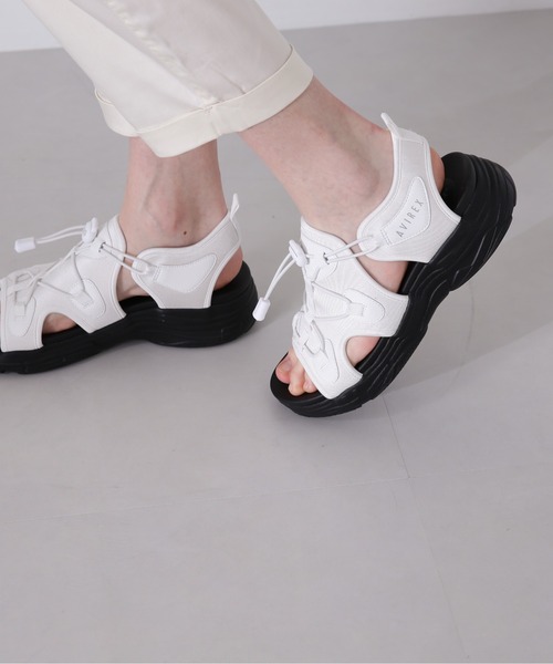 AVIREX（アヴィレックス）の「【直営店限定】SPORTY SANDAL/スポーティーサンダル（サンダル・レディース・オリーブ/ホワイト/ブラック・24/23/25）」の15枚目の写真