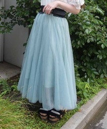 ロングチュールスカート