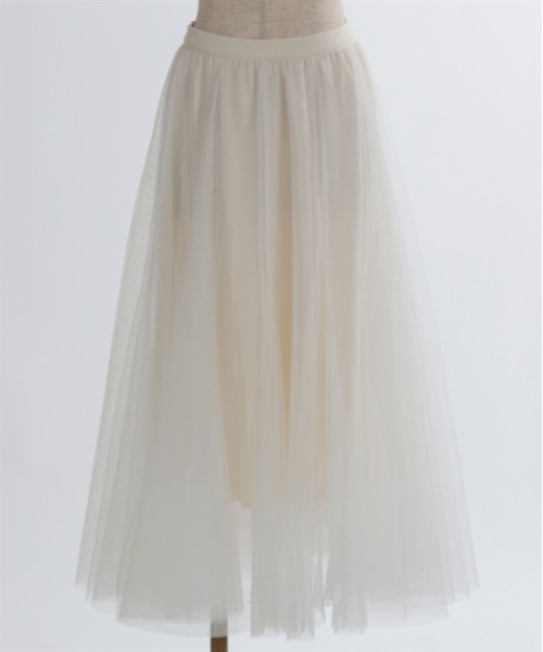 axes femme（アクシーズファム）の「ロングチュールスカート（スカート・レディース・ブルー/ブラック/ホワイト/ラベンダー/ミント/レッド/カーキ・FREE）」の18枚目の写真