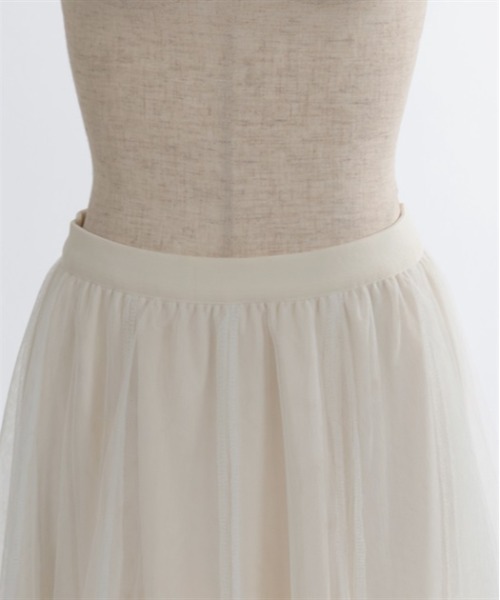 axes femme（アクシーズファム）の「ロングチュールスカート（スカート・レディース・ブルー/ブラック/ホワイト/ラベンダー/ミント/レッド/カーキ・FREE）」の21枚目の写真