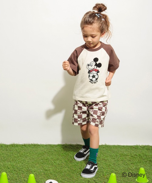 ディズニーTシャツ&ハーフパンツ Disney】刺繍ハーフパンツ(80cm 紺): キッズ - ナルミヤ