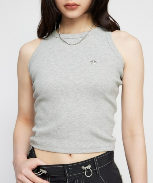 LAGUA GEM（ラグアジェム）の「METAL MOTIF タンクトップ（タンクトップ・レディース・ホワイト/ブラック/杢グレー・FREE）」の3枚目の写真