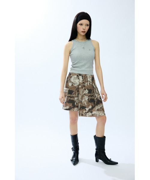 LAGUA GEM（ラグアジェム）の「METAL MOTIF タンクトップ（タンクトップ・レディース・ホワイト/ブラック/杢グレー・FREE）」の21枚目の写真