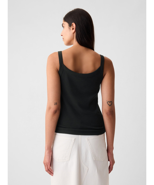 GAP(ギャップ)の「モダン リブ タンクトップ(タンクトップ・レディース・ホワイト/ブラック/ブラック系その他・M/S/XXS/XL/L/XS)」の4枚目の写真